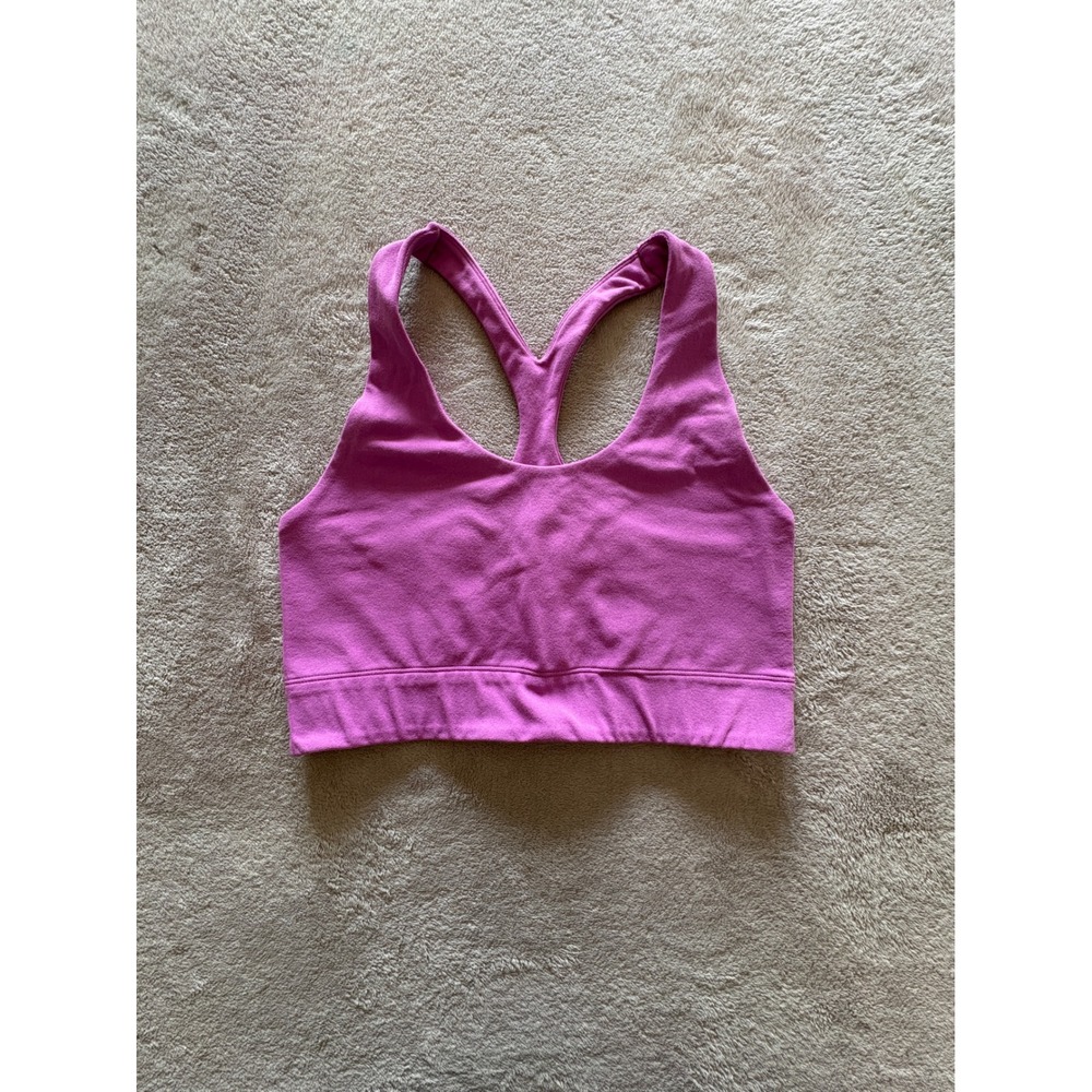 Fabletics Magenta Purple Racerback Sports Bra with Back Phone Pocket BA2148838